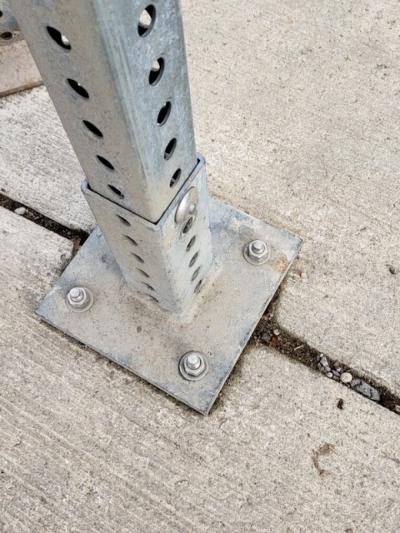 VCA333 Perforated Anchor Base