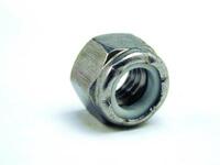 VCN255-M8 M8 NYLON INSERT LOCKNUT STAINLESS WAXED